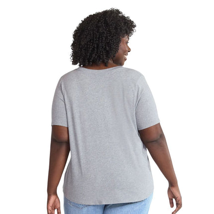 Terra & Sky™ Women’s Plus Short Sleeve V-Neck Tee