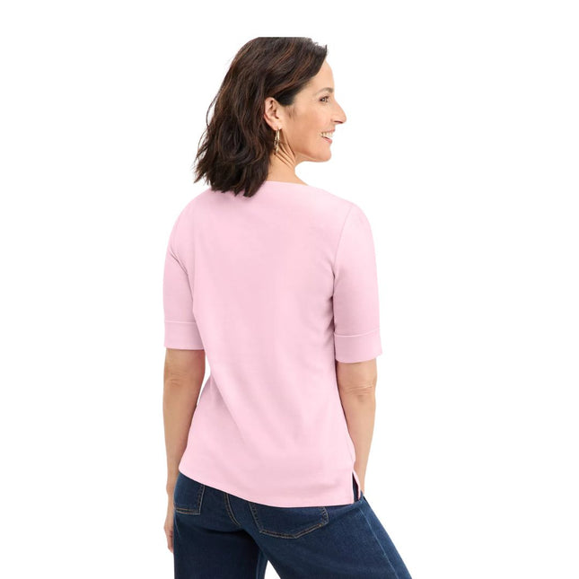 Style & Co™ Women's Boat-Neck Elbow Sleeve Cotton Top