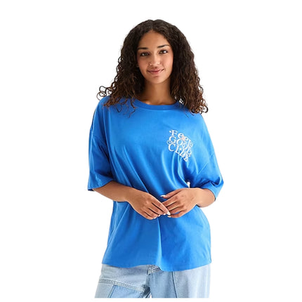Grayson Threads™ Smiley World Feel Good Club Womens Oversized T-Shirt