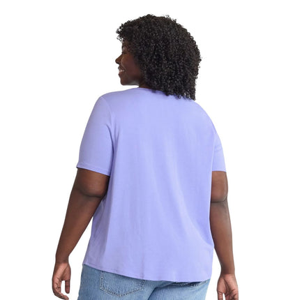 Terra & Sky™ Women’s Plus Short Sleeve V-Neck Tee
