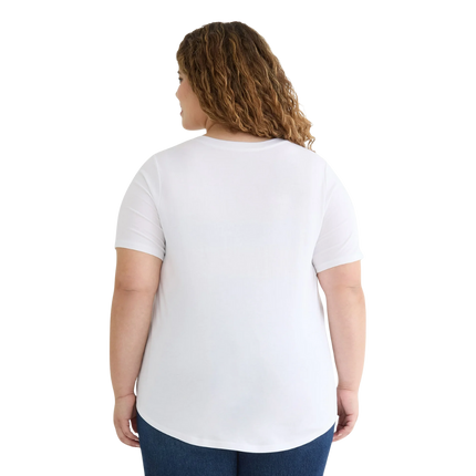 Terra & Sky™ Women’s Plus Short Sleeve V-Neck Tee