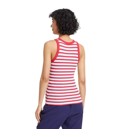 A New Day™ Women's Slim Fit Ribbed Striped Tank Top