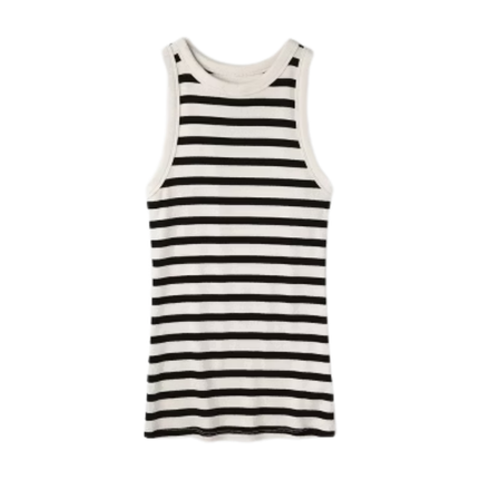 A New Day™ Women's Slim Fit Ribbed Striped Tank Top