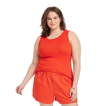 A New Day™ Women's Slim Fit Ribbed Tank Top
