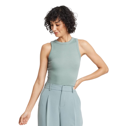 A New Day™ Women's Slim Fit Ribbed Tank Top