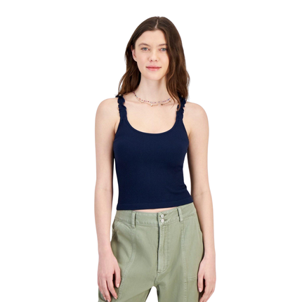 Hippie Rose™ Womens Ribbed Cropped Tank Top