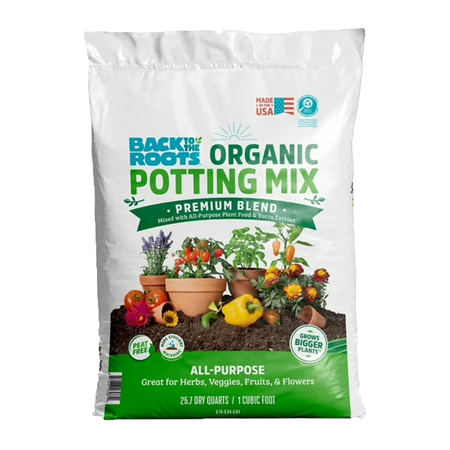 Back to the Roots™ | Organic Potting Mix All-Purpose Premium Blend Soil | 1 cu ft