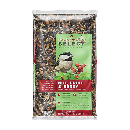 Melody Select™ | Nut, Fruit & Berry |  Bird Food | 9-lb bag