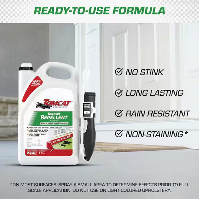Tomcat™ | Rodent Repellent Ready-to-Use Indoor and Outdoor Mouse and Rat Prevention | 1 Gallon
